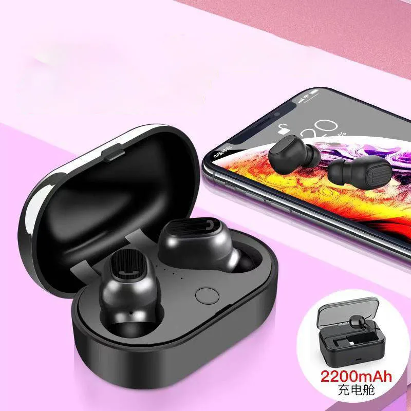 Складная гарнитура Bluetooth беспроводная стерео Двусторонняя универсальная