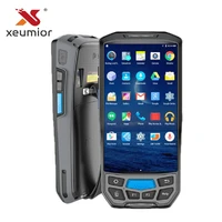 5 handheld rugged android pda data collector pos terminal with thermal printerbarcode scanneruhf nfc rfid readerfingerprint