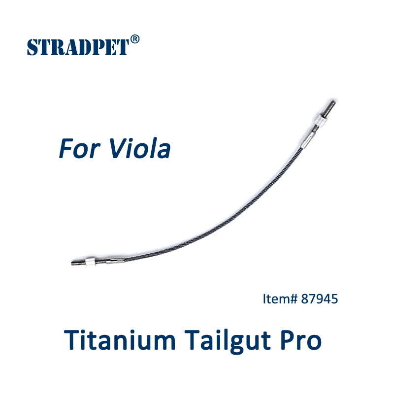 STRADPET титана хвостовик Pro с титановыми винтами, гибкий/мягкий титана хвостовик, для скрипки или альты, скрипичные принадлежности