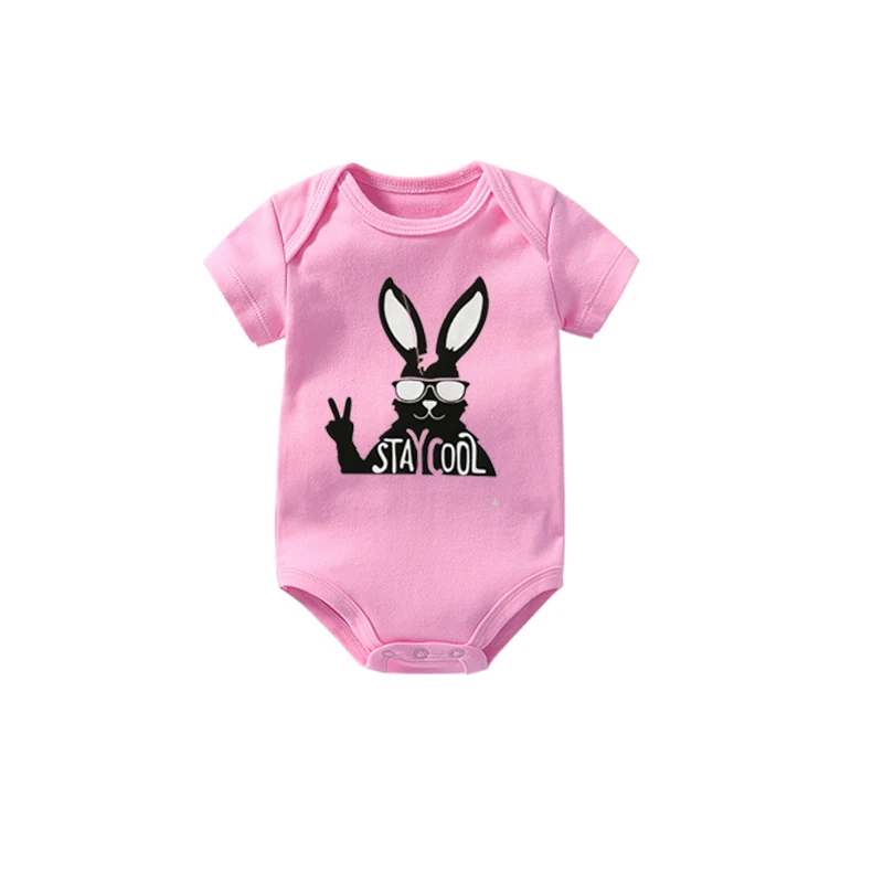 YSCULBUTOL Пасхальный кролик Корона Детские боди с милыми животными комплект для
