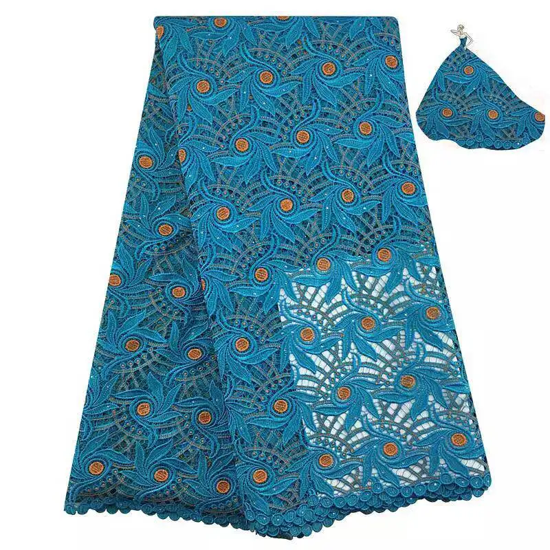 

New arrival African rope lace fabric, Nigerian beautiful lace fabric high quality party dress style