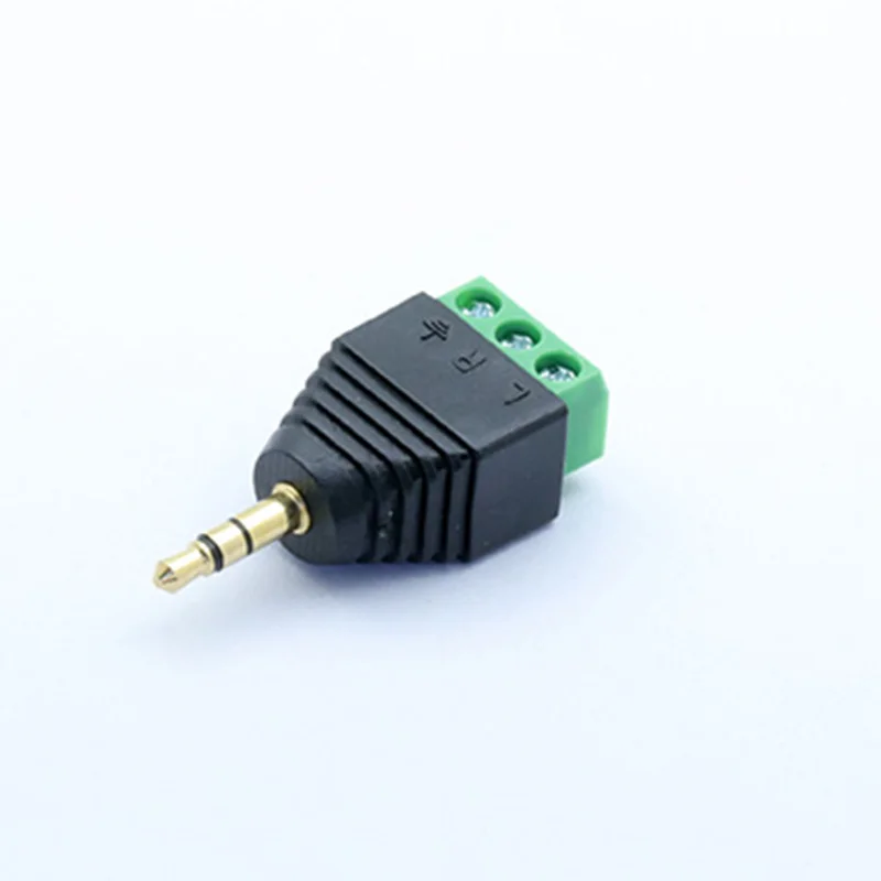 10 шт. AV видео балун 3,5 мм 4-полюсный стерео штекер AV Винтовые клеммы стерео джек 3,5 мм штекер 4 pin клеммный блок разъем