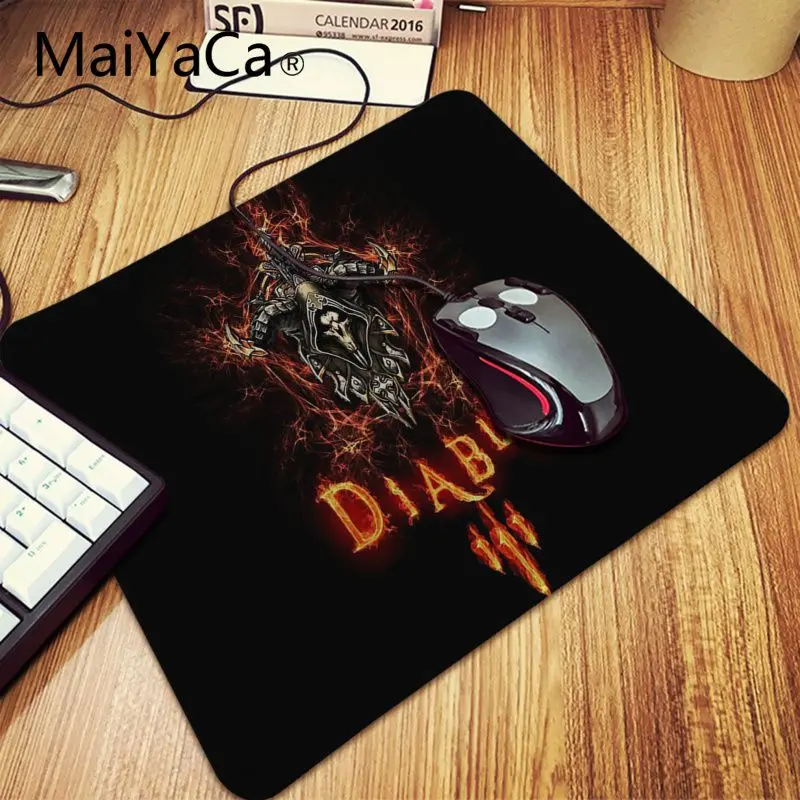 Lock Edge 20x25cm Maiyaca diablo, резиновая мышь, прочный Настольный коврик для мыши, игровой коврик для мыши, для ПК, ноутбука, ноутбука, большой коврик для мыши, геймерский Настольный коврик - Цвет: Lock Edge 20x25cm