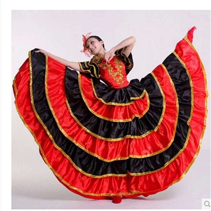 Женское платье для танцев на фламенко взрослых Paso Doble костюм платья девочек |