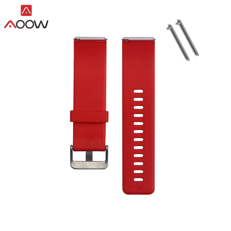 red AOOW ремешок для часов Fit-bit blaze Quick Release мягкий резиновый силиконовый Дайвинг Спорт Водонепроницаемый замена Смарт-часы ремешок - Цвет ремешка: red