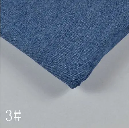 5 light blue High quality Denim fabric light and breathable thin cotton denim fabric for jeans T-shirt dress and bags 45X145cm/pc TJ4512-1 - Цвет: 5 light blue
