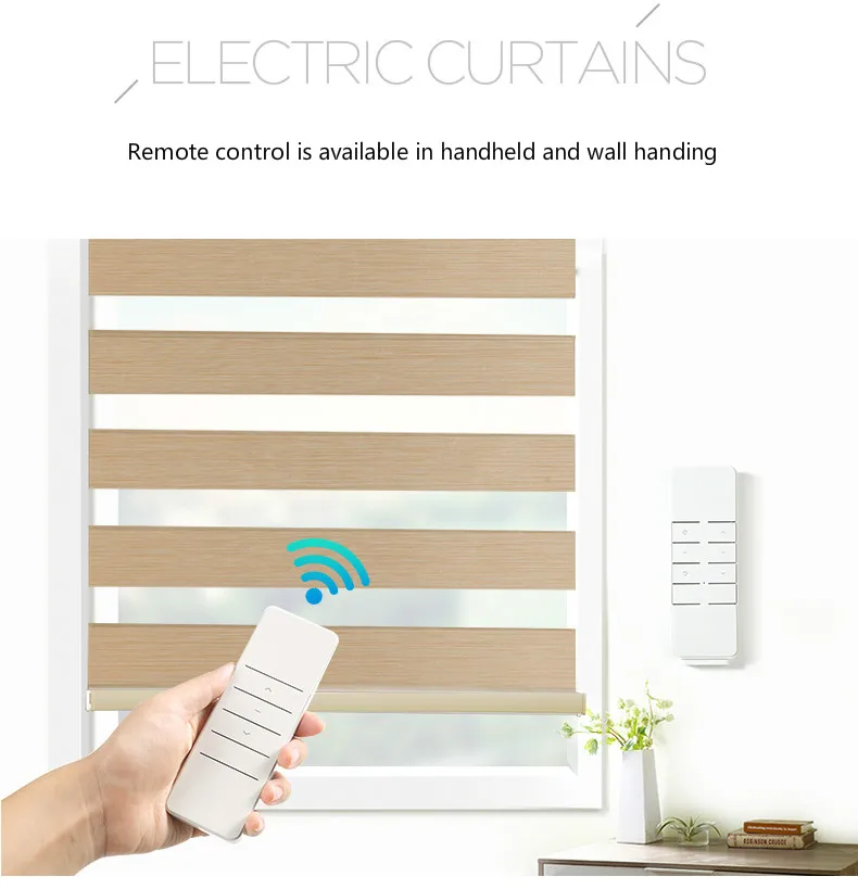 Window Blinds Жалюзи, пульт дистанционного управления, автоматические электрические жалюзи Зебра, рулонные шторы, тканевая потолочная установка - Цвет: Window Blinds