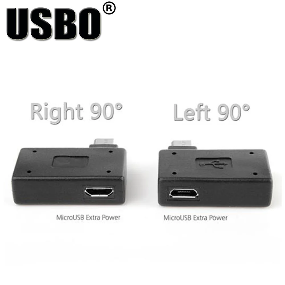 Черный локоть 90 градусов Micro USB внешний u диск мышь OTG адаптер штекер к 2 0 гнездовой