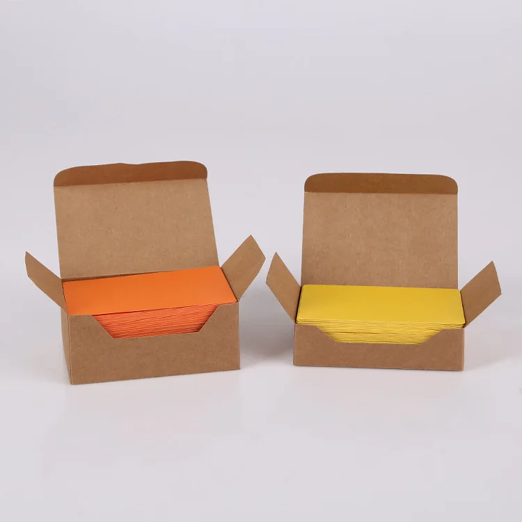 100 шт. Diy бизнес-заметка мини пустая многоцветная карта Ретро стиль бумага толстый