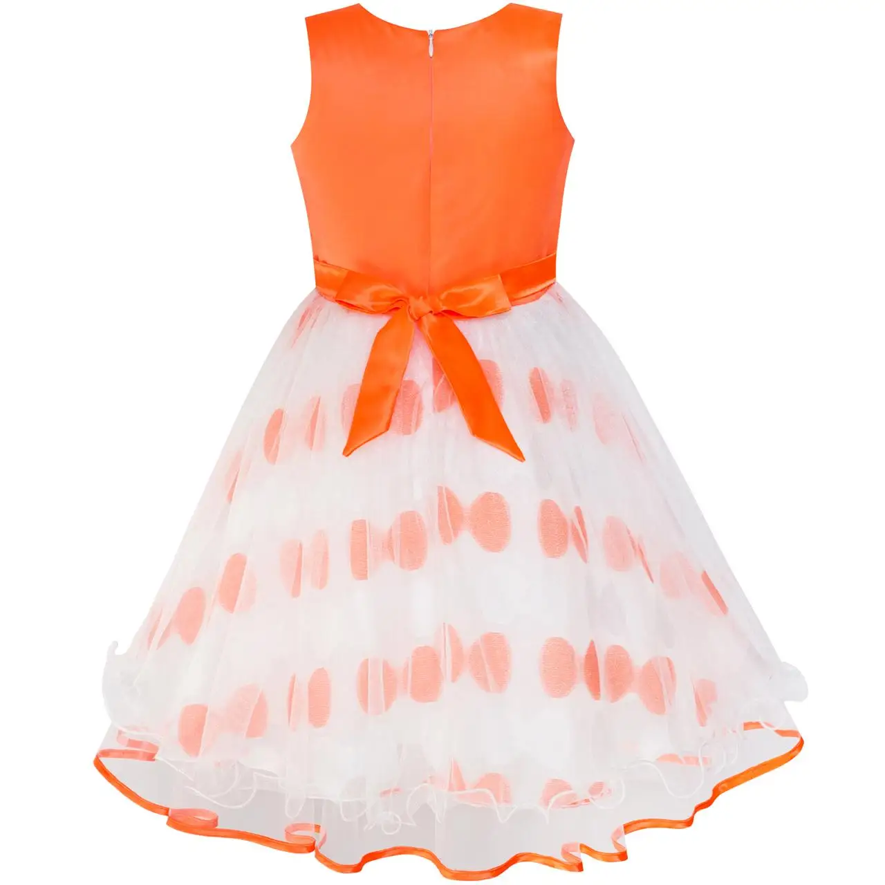 Sunny Fashion платья для девочек платье Цветок Девушка Платье Галстук-бабочка