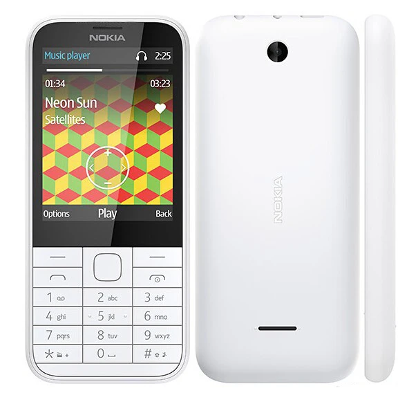 Оригинальный разблокированный мобильный телефон Nokia 225 с одним ядром экраном 2 8