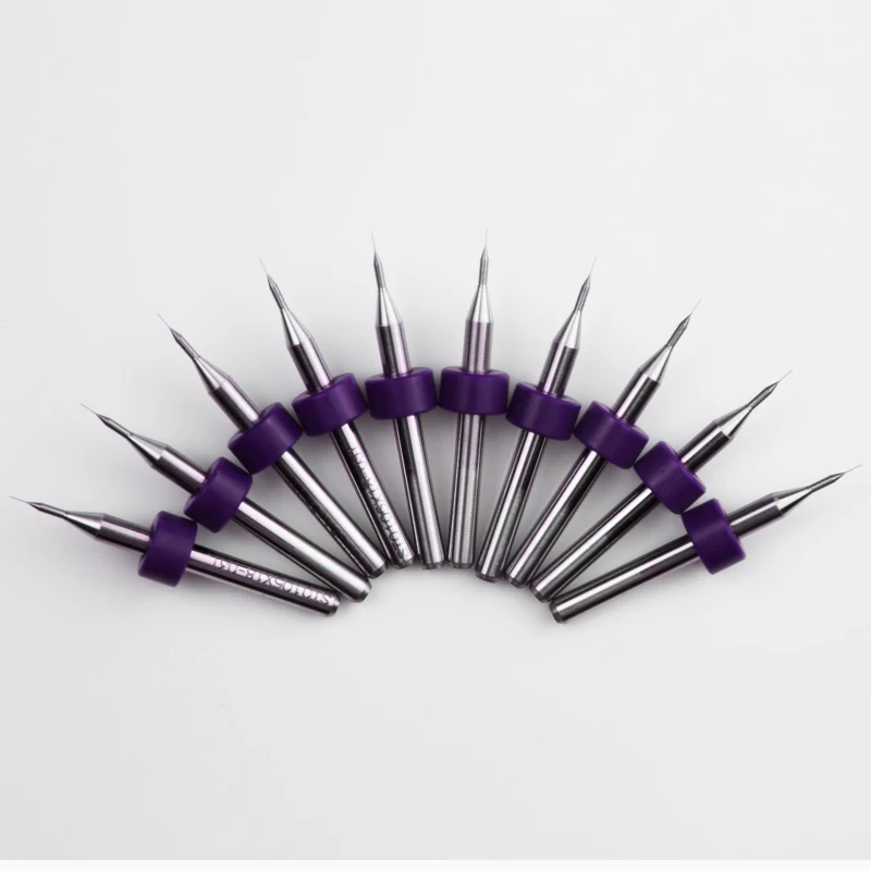 10 шт./компл. PCB Сверла 0 мм карбид вольфрама Микро Мини сверла шт CNC