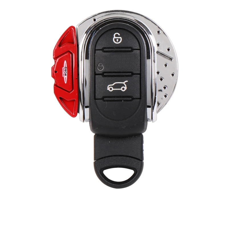 Red Glossy Автомобильный брелок для ключей, чехол для Mini Cooper S JCW One F54 F55 F56 F57 F60, автомобильные аксессуары - Название цвета: Red Glossy