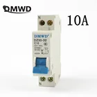 Мини-автоматический выключатель DMWD DPN Mini DZ30-32 1P + N 10A 220 В 230 В 50 Гц 60 Гц, автоматический выключатель остаточного тока RCCB