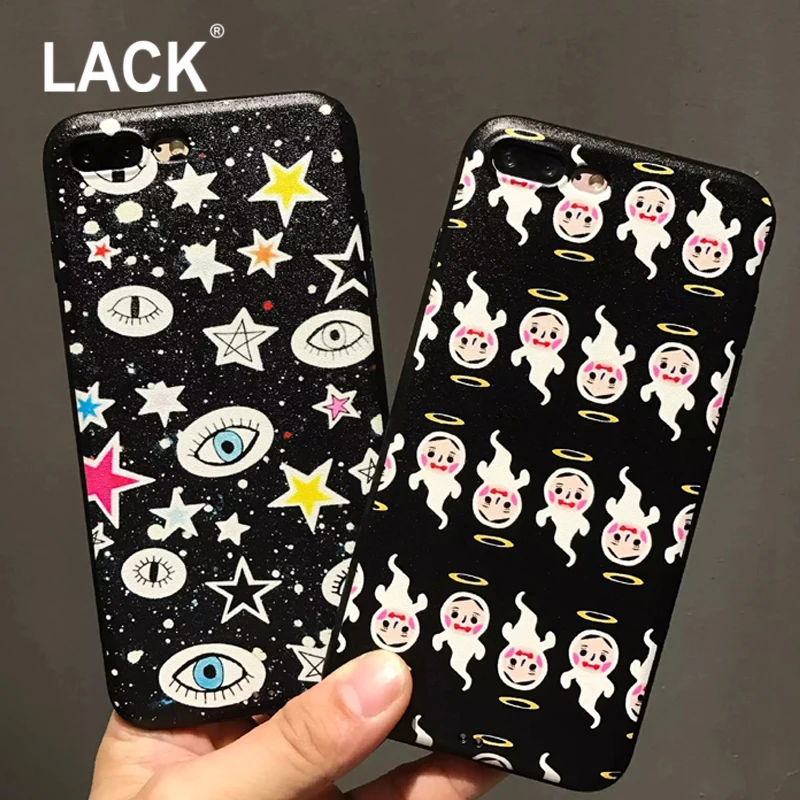 LACK Звезда Моды Прекрасный Ангел Большой Глаз Телефон Случаях Для iphone 6 Case s 7 Плюс