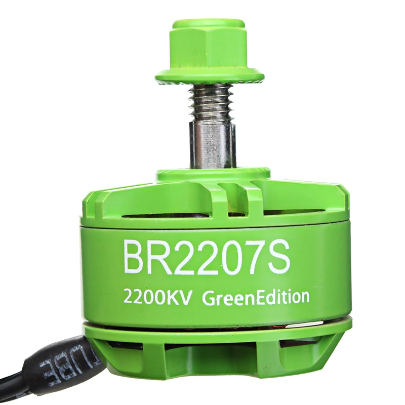 Бесщеточный двигатель Racerstar 2207 BR2207S Green Edition 1600KV 2200KV 2500KV 3-6S для радиоуправляемых