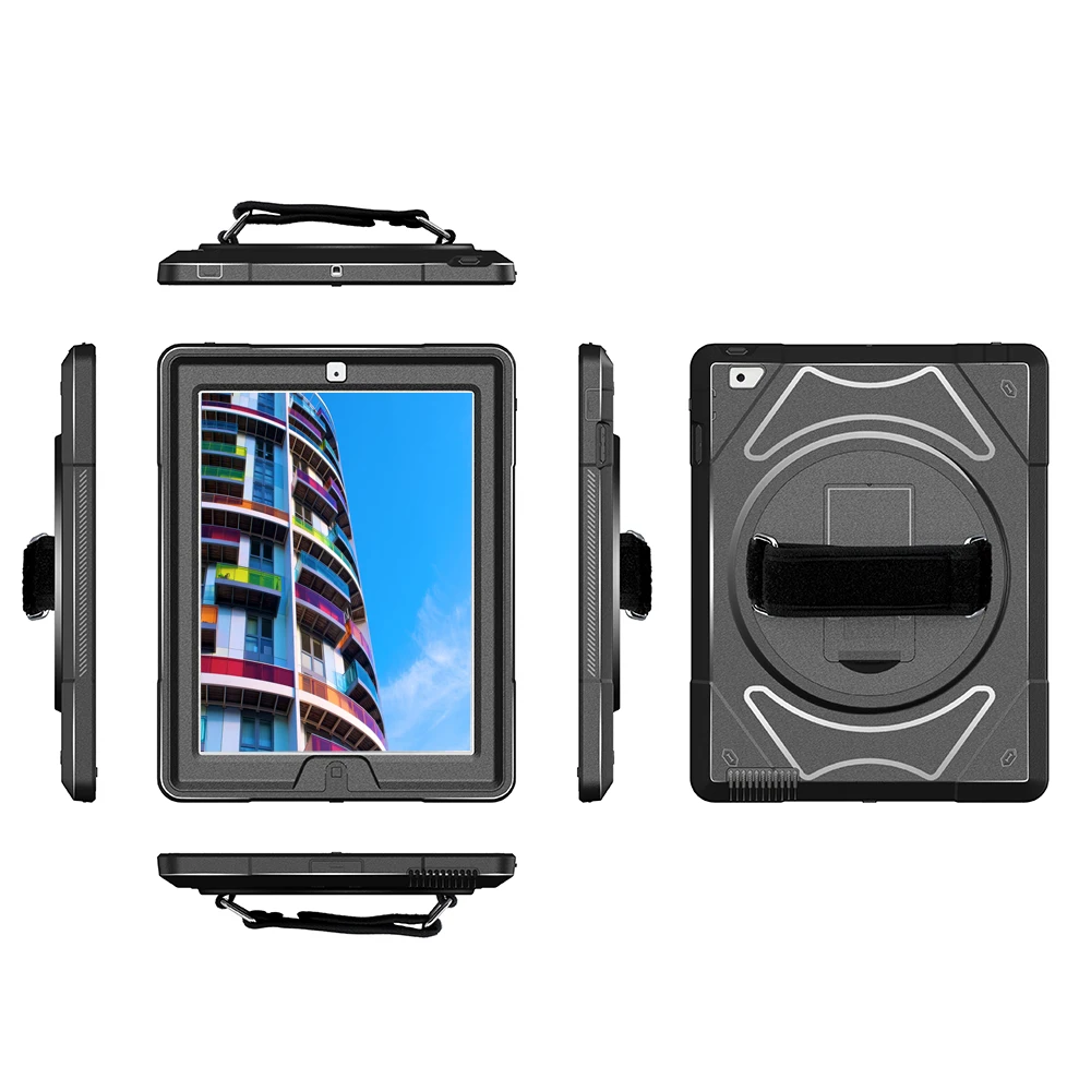 9 7 дюймов чехол для Apple iPad 2/3/4 Heavy Duty ударопрочный защитный с 360 Вращающийся ремешок