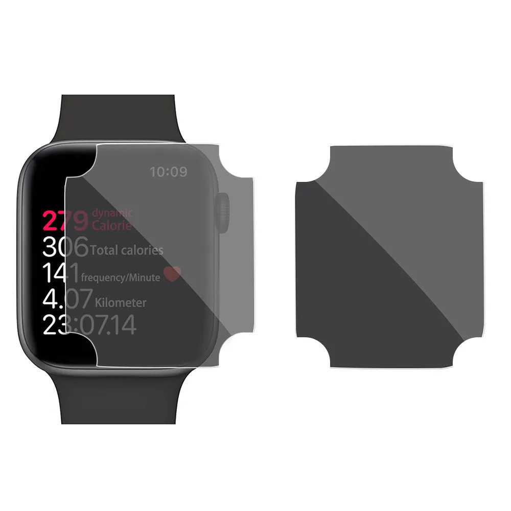 Новый 2PC закаленное ТПУ полный экран протектор для Apple Watch 4 40 мм анти-шпионская