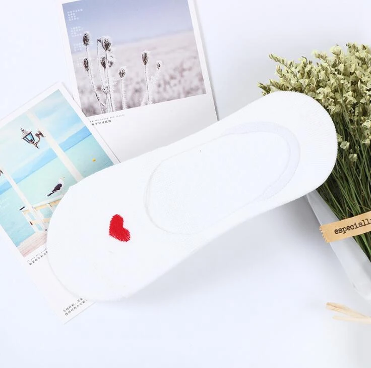 5pairs Women Cotton Boat Socks Harajuku Love Fashion Happy Funny Female Summer Low Cut Ankle | Женская одежда