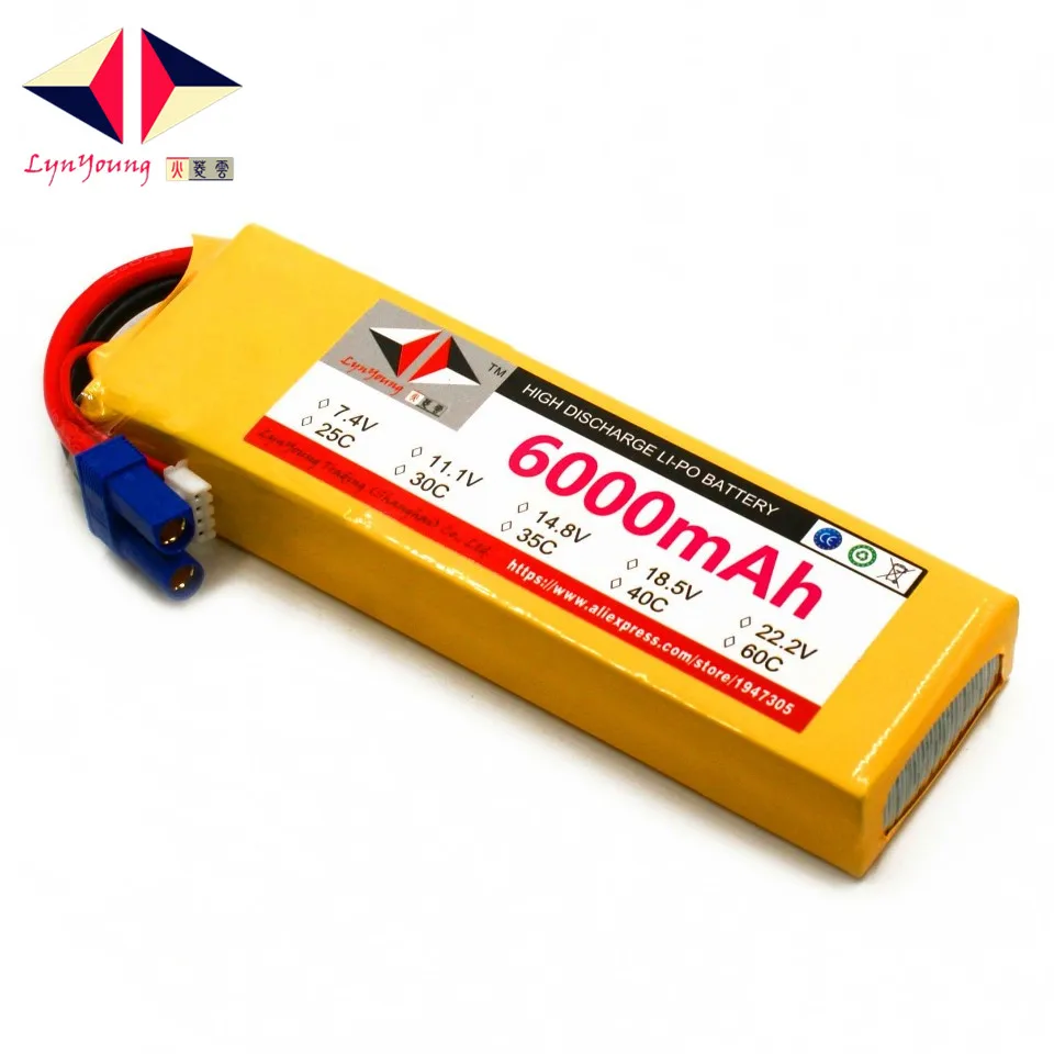 Аккумулятор HX Lipo 3S 11 1 в 6000 мАч 25C 30C 35C 40C 60C для радиоуправляемого дрона