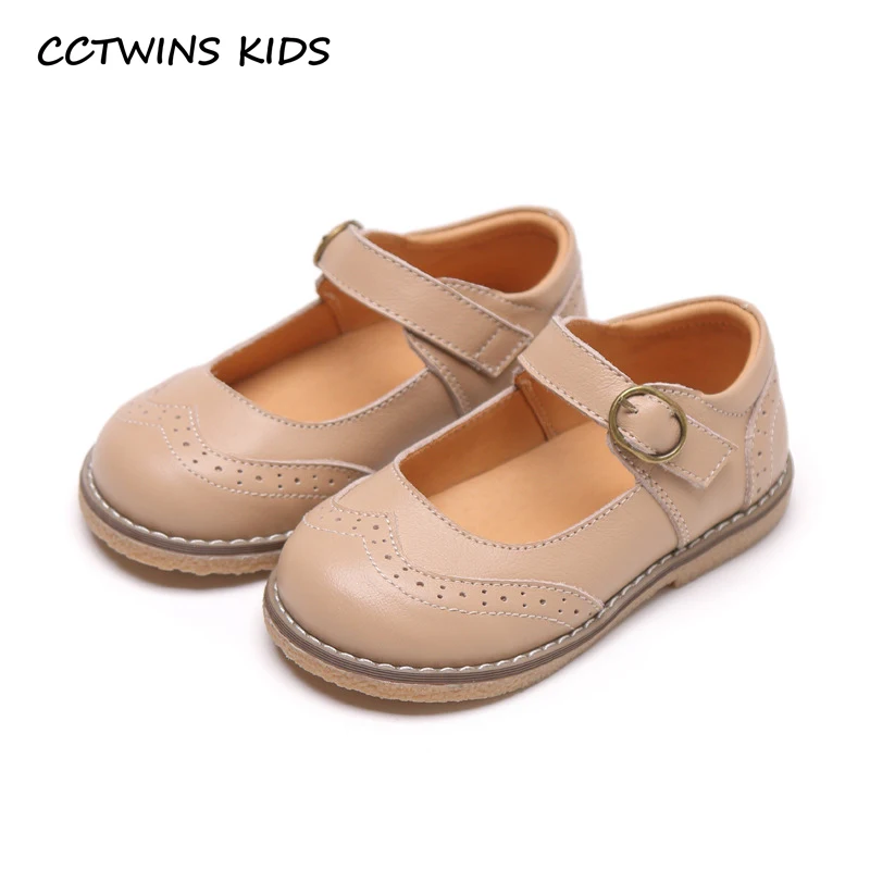 Camel Kids Shoes Autumn Children Fashion Party Breathable Shoes Baby Soft Brand Sweet Mary Jane Girls Black Princess Flat GM23980 - Color: Camel