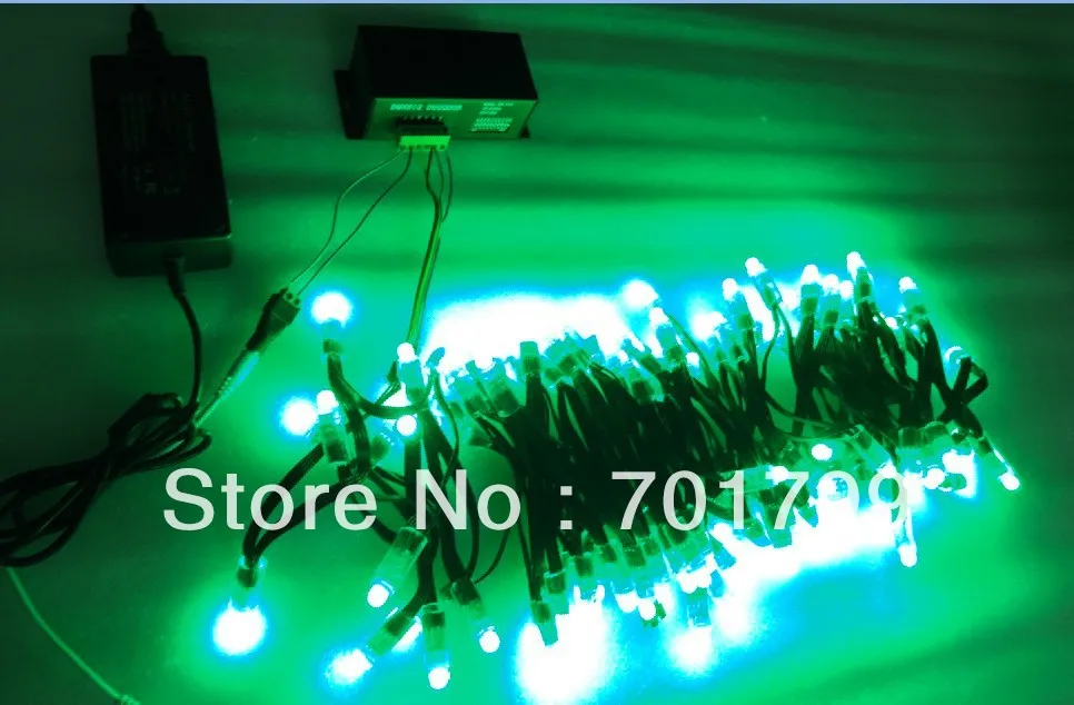 Черный провод IP68 DC12V вход 12 мм сквозное отверстие светодиодный узел сброса RGB 100