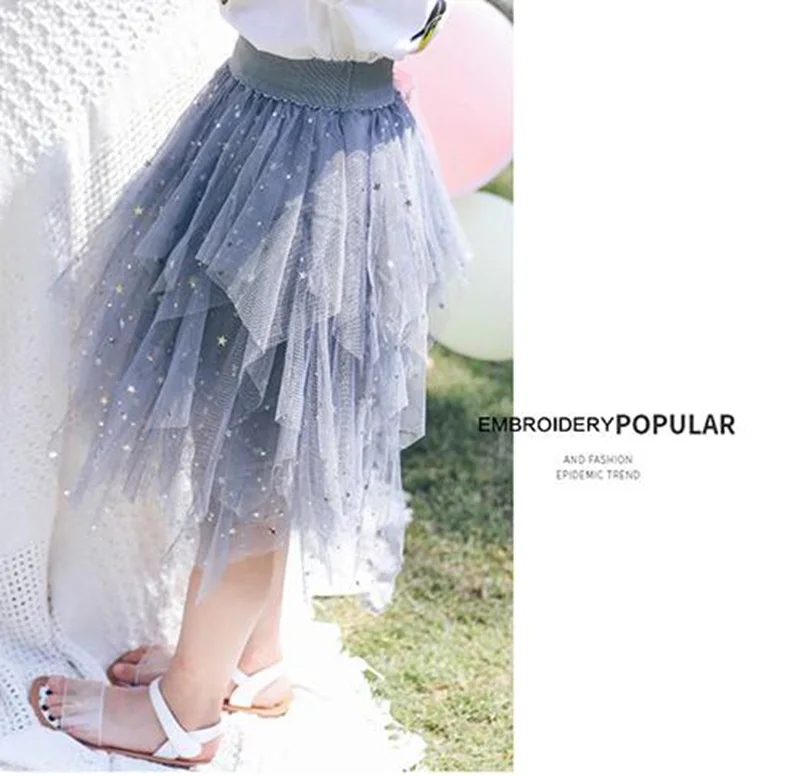 Модная детская юбка пачка со звездами CROAL ручной работы для девочек|Юбки| |