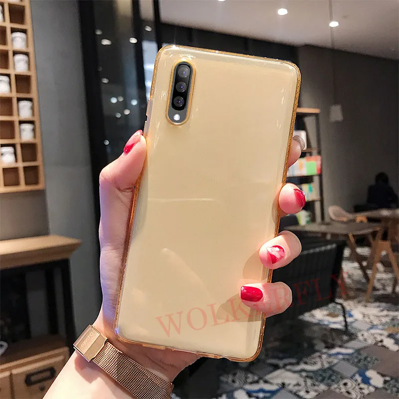 Gold Алмазный чехол для samsung Galaxy A50 A70 A60 A40 A30 A20 M10 M20 M30 S10 E S8 S9 Plus Note 9 J4 J6 J8 A6 A8 A7 крышка - Цвет: Gold