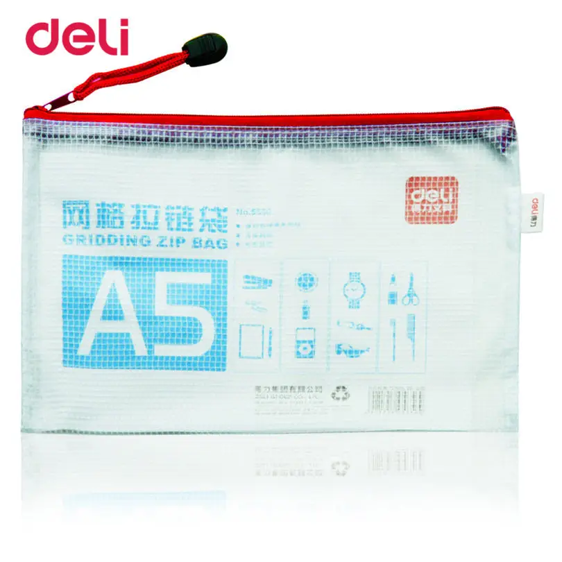 Разноцветная Папка Deli для документов папка формата A5 водонепроницаемая