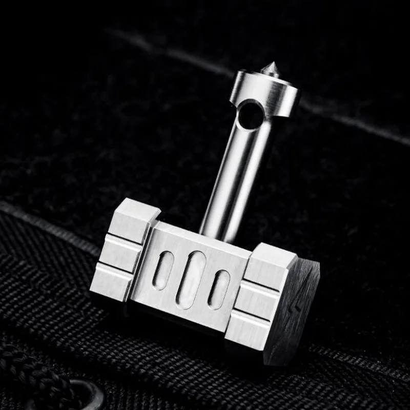 Инструмент из титанового сплава TC4EDC, открывалка для бутылок, легкий многофункциональный инструмент для самозащиты, брелок для ключей. Разбитые окна