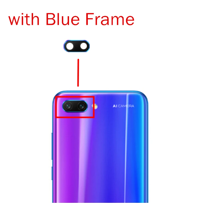 Для задней камеры huawei Honor 10 стеклянная рамка объектива основная задняя камера Объектив с рамкой для huawei Honor 10 Запасные части