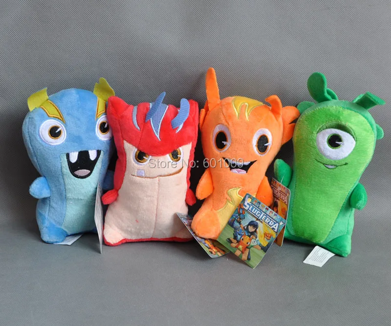 Новинка 4 шт. плюшевая кукла SLUGTERRA мягкая игрушка Bludgeon Burpy Doc Joules 7 &quotв розницу|stuffed