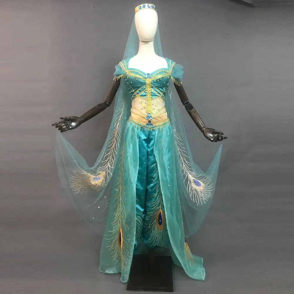 Новый Алладин Принцесса Жасмин косплей костюм сексуальное платье для танца