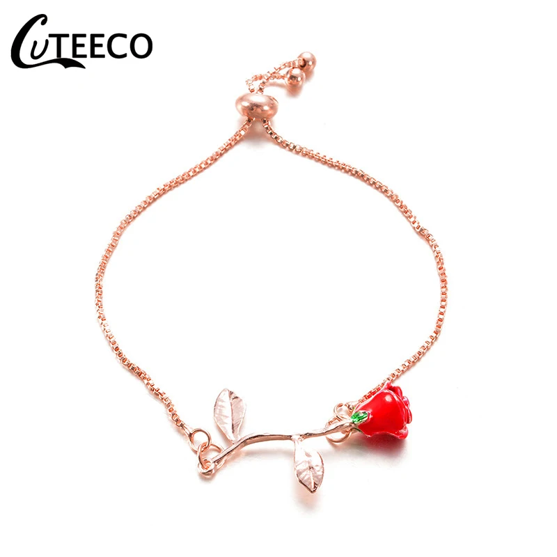 AD0387-2 CUTEECO европейские модные женские Подвески браслет кубического циркония бренд браслет Бесконечность Браслеты для женщин ювелирные изделия подарок - Окраска металла: AD0387-2