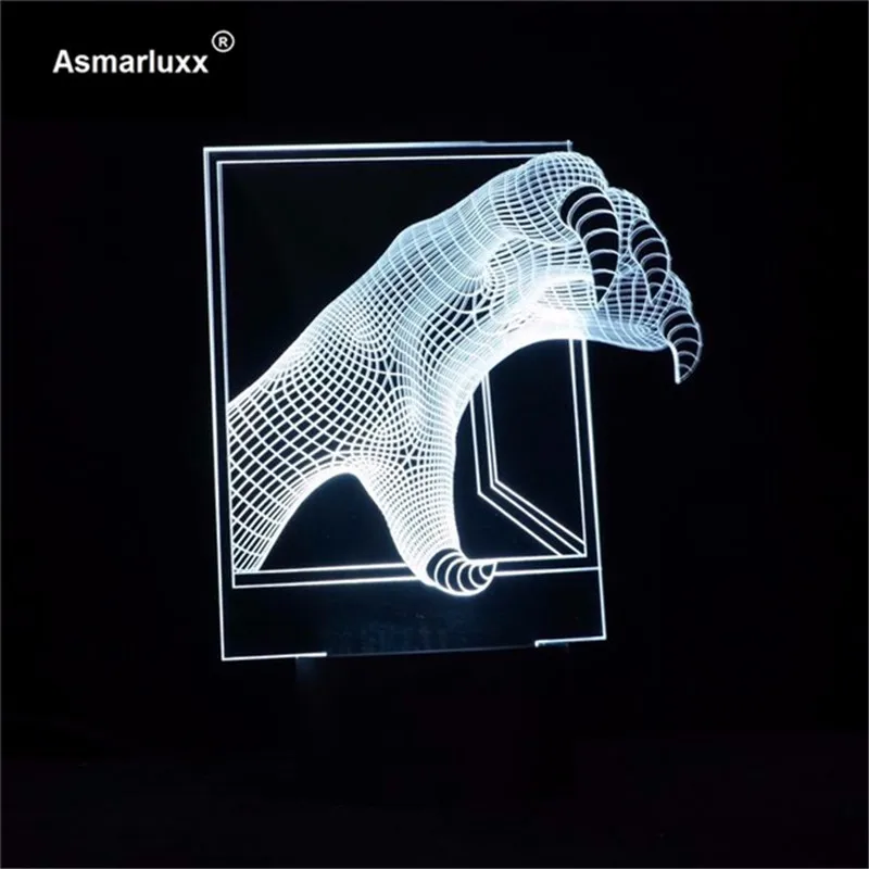 3D динозавром когтями животных светодиодный светильник настроения Бесплатная