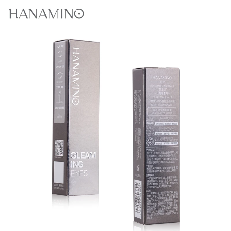 HANAMINO бренд натуральный черный Удлиняющая и подкручивающая тушь для ресниц легко