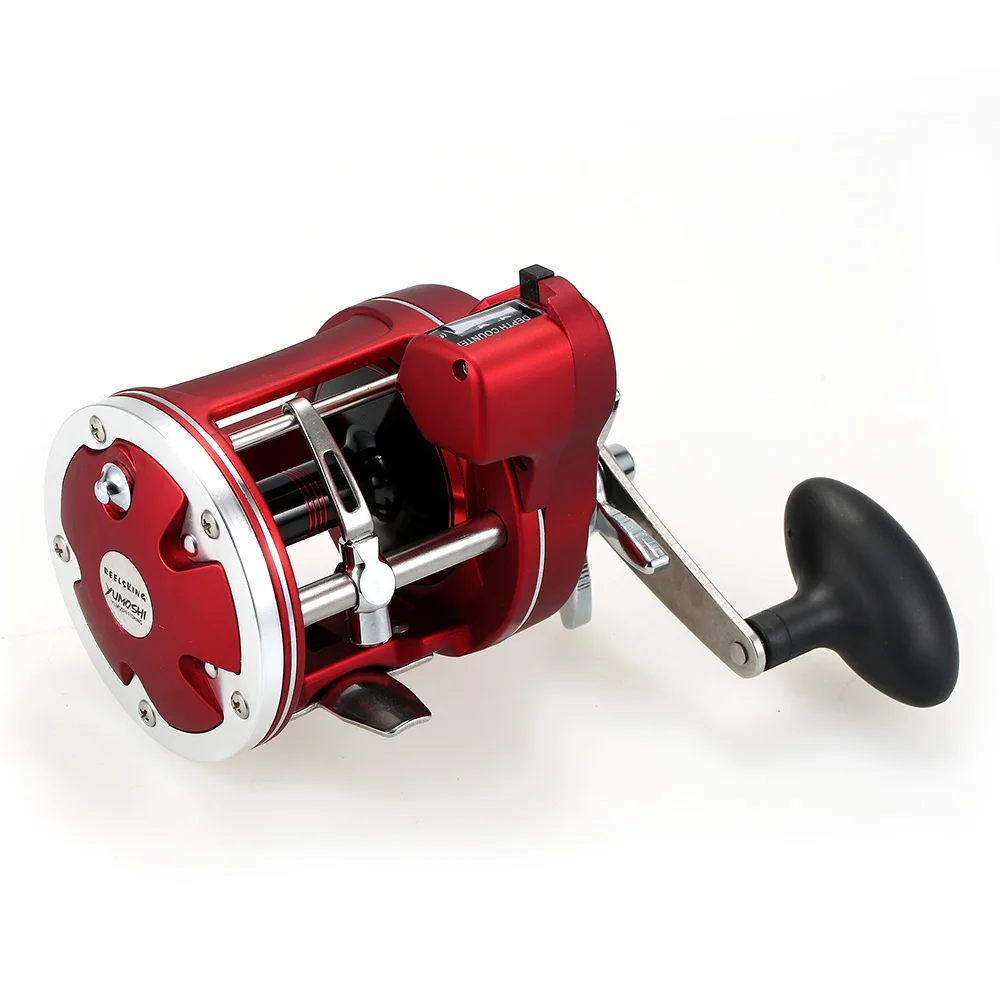 Lixada 12 Ball Bearings Fishing Reel Coils Spinning Reels Fishing Trolling Reel with Line Counter Alarm Bell Drum Reel Pesca