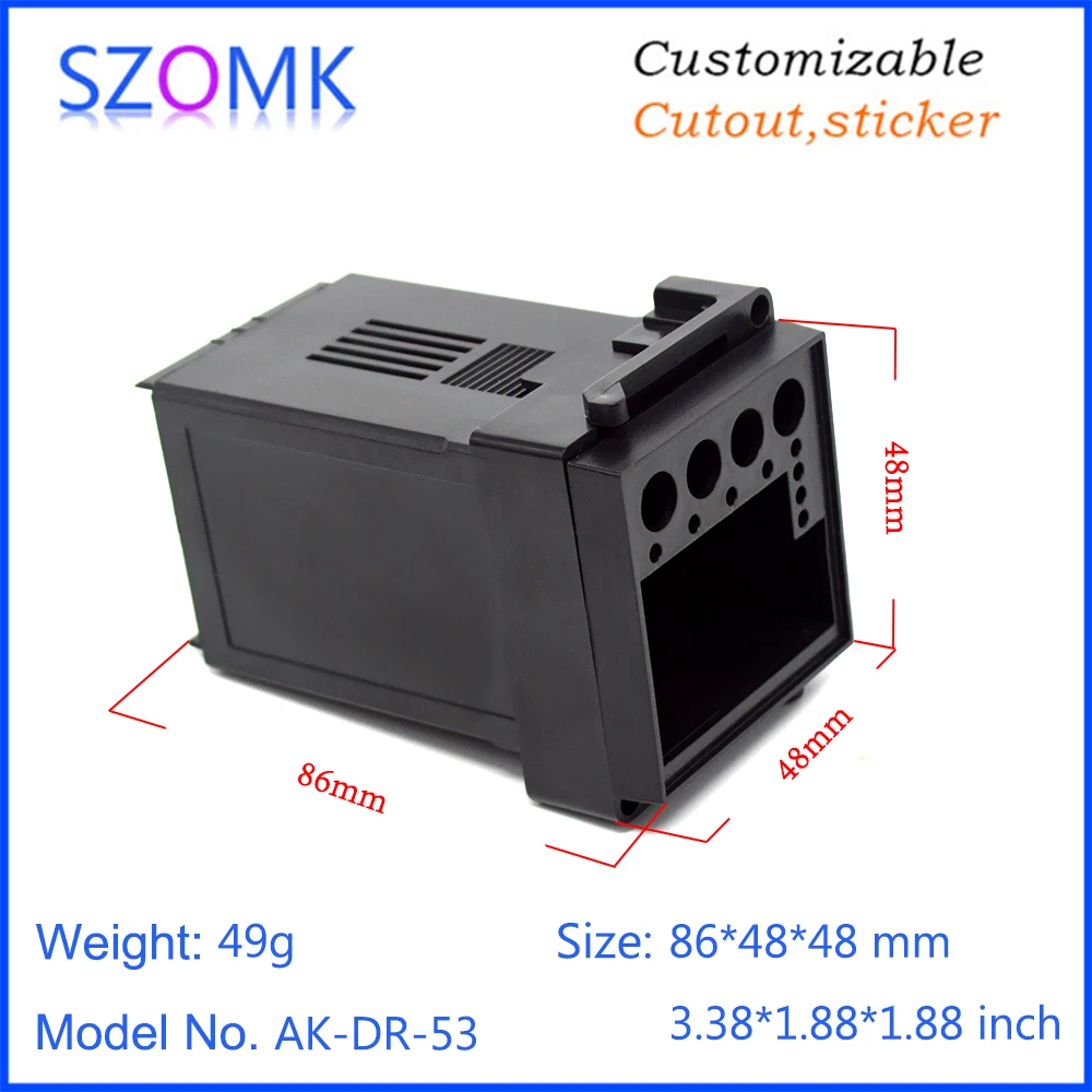 Фото 1 piece 86*48*48mm szomk hot sales small plastic temperature control time relay instrument enclosure for electronic LED display 1 piece 86*48*48mm szomk hot sales small plastic temperature control time relay instrument enclosure for electronic LED display