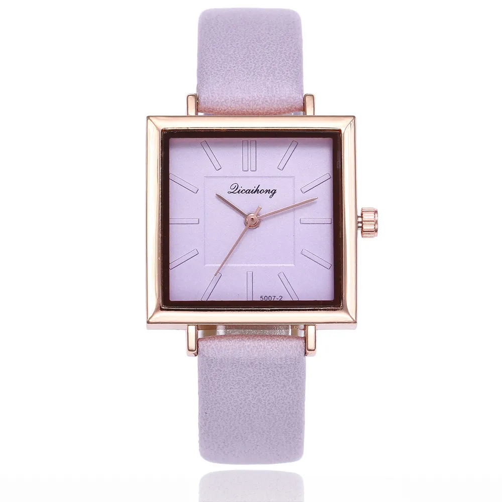 Модные кварцевые часы квадратные женские аналоговые из нержавеющей стали