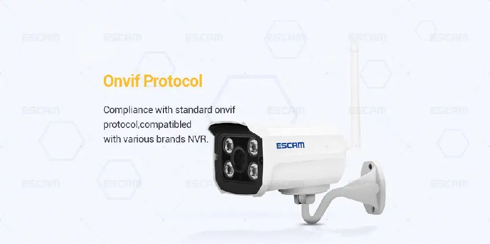 ESCAM кирпич QD900 wifi 1080 P P2P облачная ИК Водонепроницаемая IP сеть беспроводных камер безопасности IR Bullet Surveillance наружная мини-камера