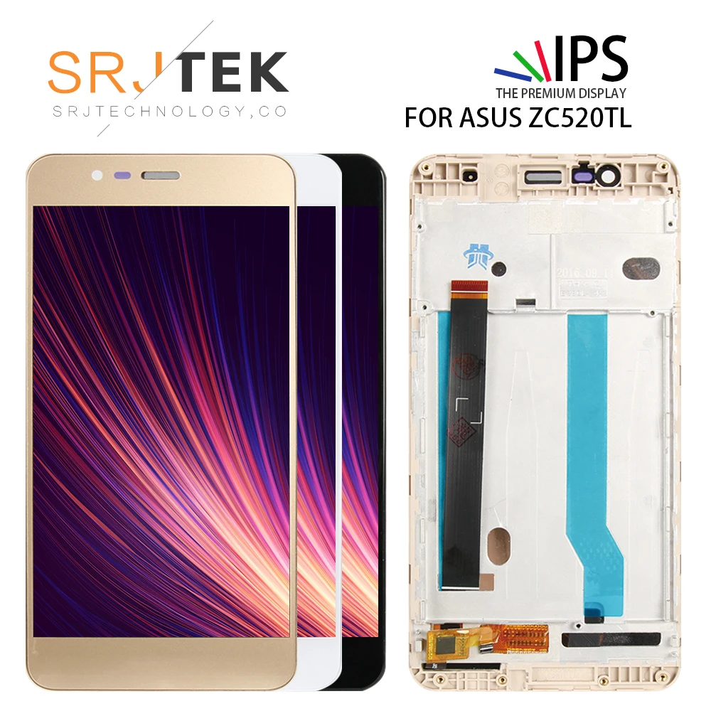 SRJTEK ZC520TL ЖК-дисплей для ASUS Zenfone 3 Max сенсорный экран с рамкой дисплей X008D матричный