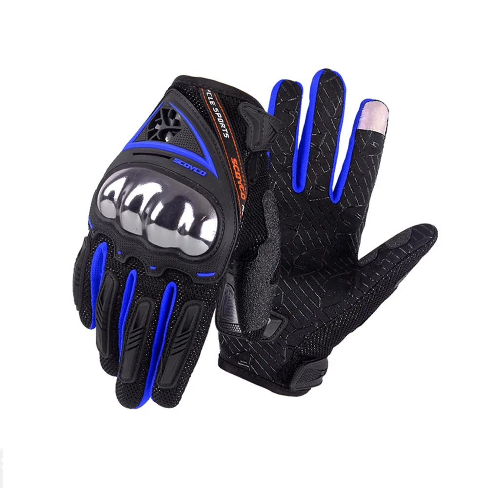 SCOYCO Новые перчатки с защитой суставов для moto rcycle Guantes de moto дышащая портативная ручка с сенсорным экраном Airsoft скутер MBX moto r перчатки