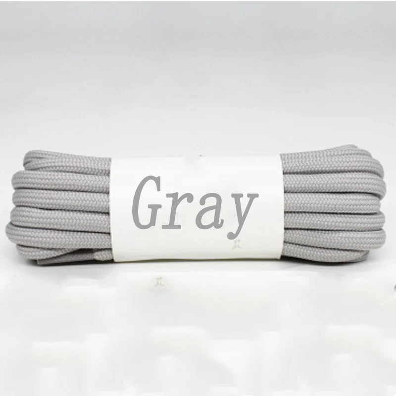 Gray SENTCHARM/высококачественные Ботинки martin на шнурках; спортивные шнурки с толстыми круглыми шнурками; подарки - Цвет: Gray