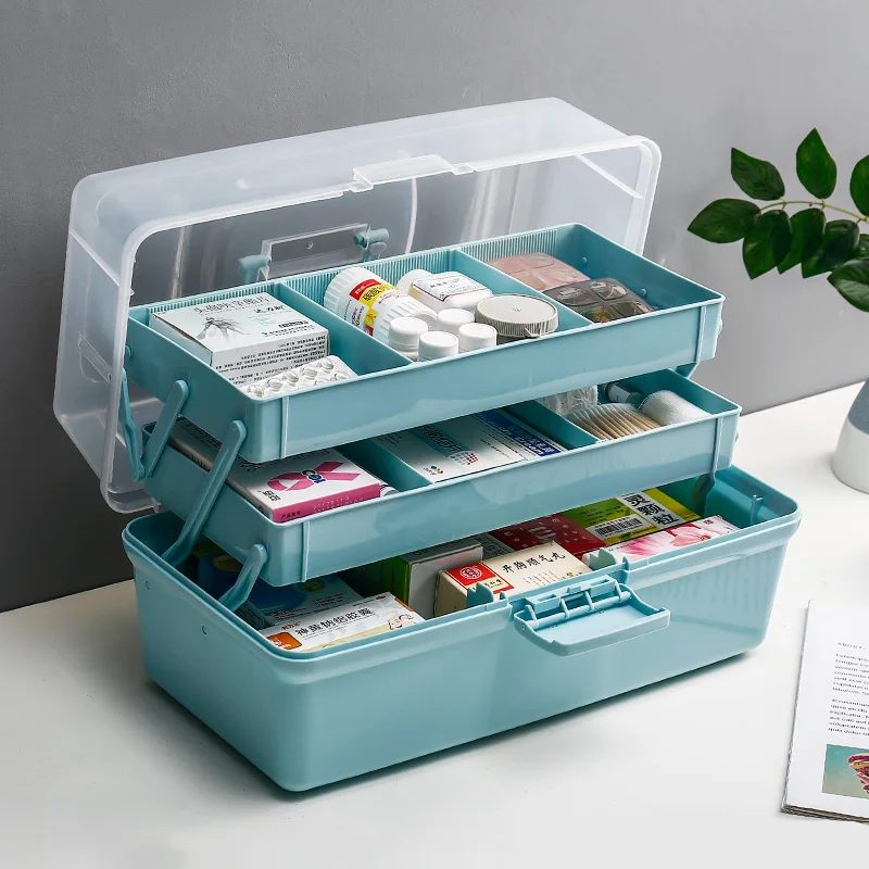 Контейнер для лекарств домашний многоуровневый очень большой контейнер