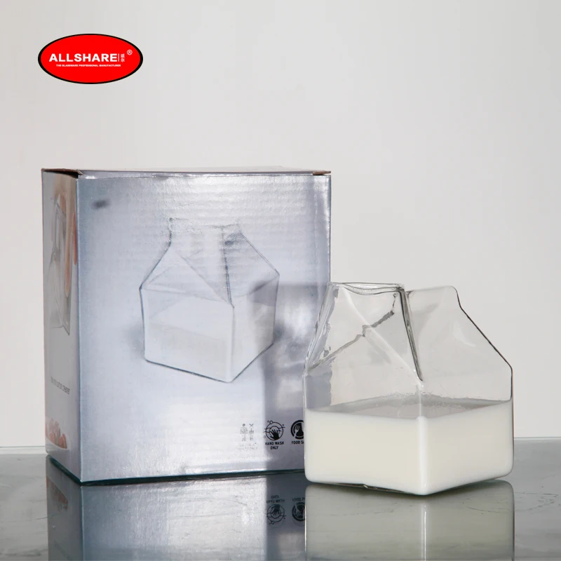 Индивидуальная креативная чашка для молока с двойной стеклянной ручкой 250 мл/8 54