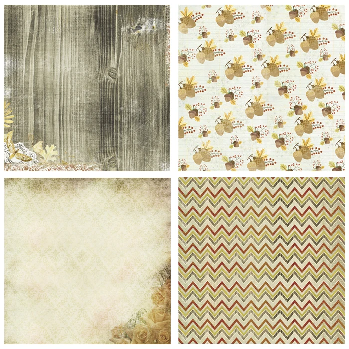 KSCRAFT 12 шт. 6 &quotодносторонний принт осень с рисунком сада креативная бумажная