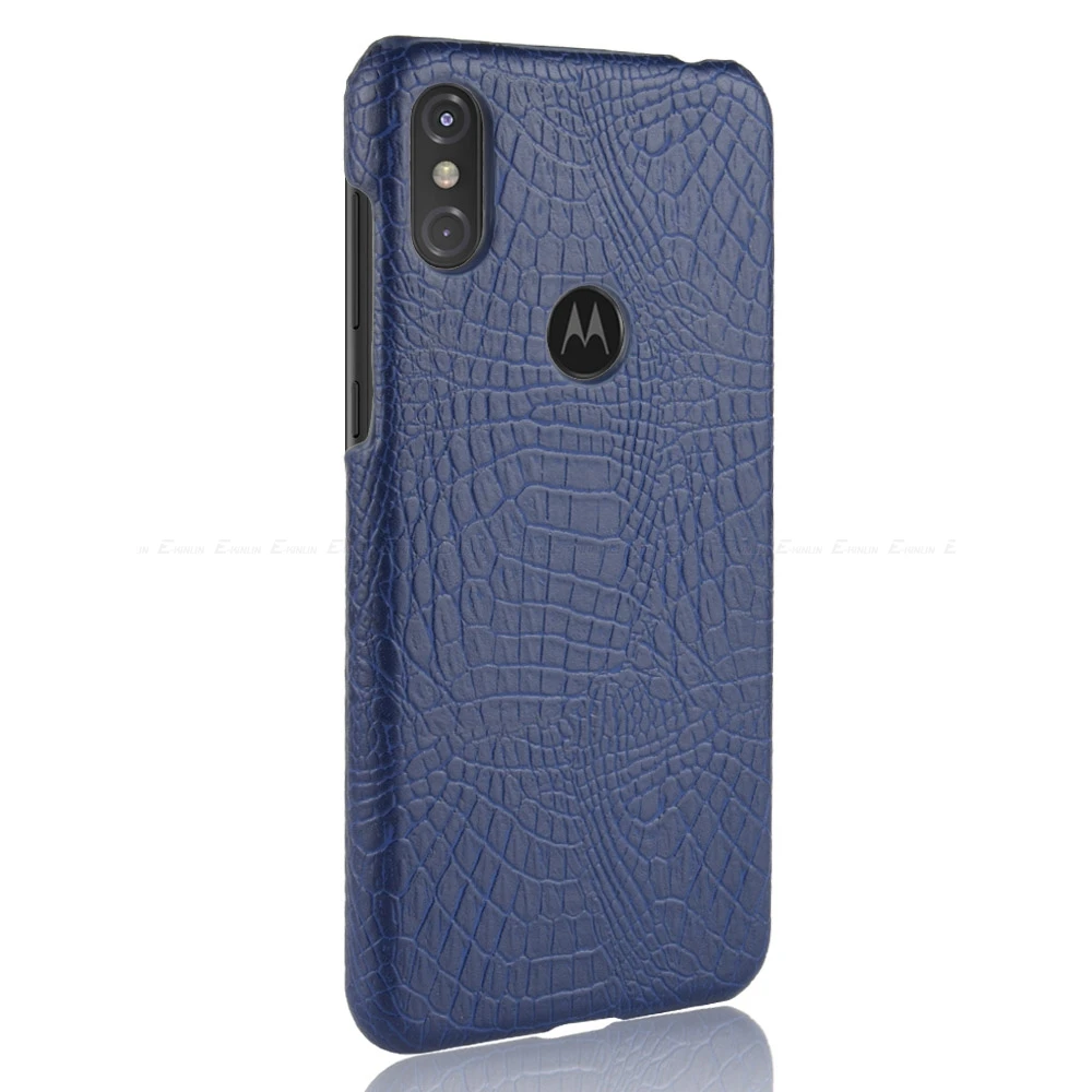 Жесткий кожаный чехол из крокодиловой змеиной кожи для Motorola Moto One power E5 G7 G6 G5S G5 G4 Z Z2 Play X4 X C Plus