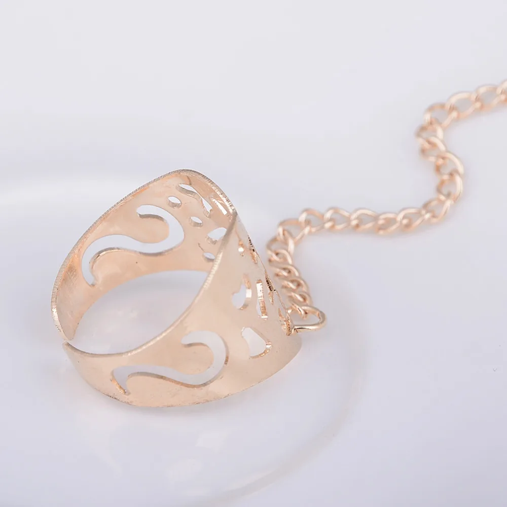 Новое поступление мода женщин золотой посеребренный манжеты ведомого браслет