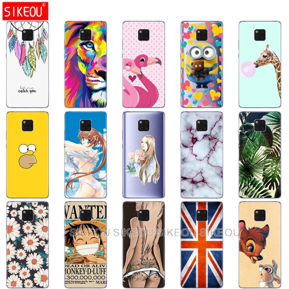 Мягкий силиконовый чехол для huawei mate 20 pro, Прозрачный дизайн, чехол для телефона huawei mate 20 X, чехол Coque Capa для mate 20