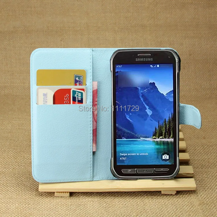 For Samsung GALAXY S5 Active G870 New Fashion Wallet Stand PU Leather Litchi Pattern Case Cover+Free Touch Pen |